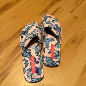 Lily Pulitzer Slippers 7/8 size. EUC